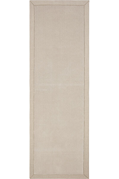 Cool Halı Monet Bordürlü Vizon Yolluk Dokuma Uzun Halı Kalın Dayanıklı Modern...