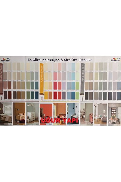 Marshall Sil-pak Silikonlu Silinebilir Yarı Mat Iç Cephe Duvar Boyası 2,5 Lt -uguryapı -