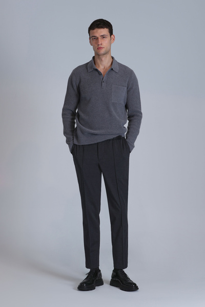 Lufian Men's Gray River Sweater