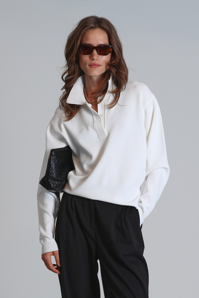 Lufian Ecru Color Conventry Women's Sweater