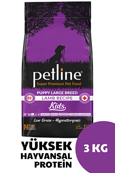 Petline Kemik Ve Kas Gelişimini Destekleyici Kuzu Etli Yavru Köpek Maması 3 Kg - Kids