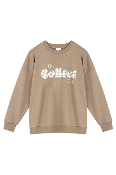 Twist Slogan Printed Sweatshirt