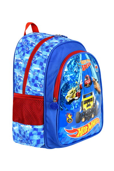Bliss Hot Wheels Lisanslı Ergonomik İlkokul Çantası 3'lü Set Dayanıklı Malzeme