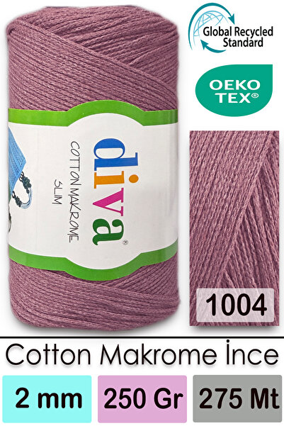 Diva İplik Diva Cotton Makrame Tanak 1004 Lagani Losos