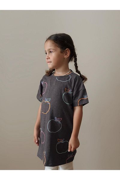 Cigit Μπλουζάκι Tunic 4-12 ετών Γκρι