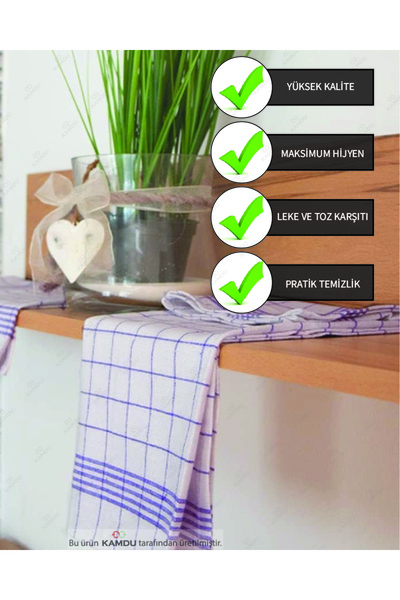 Pınar 4 Pieces 45X45Cm Torşon Dishcloth Kitchen Towel, 100% Cotton Food Cover