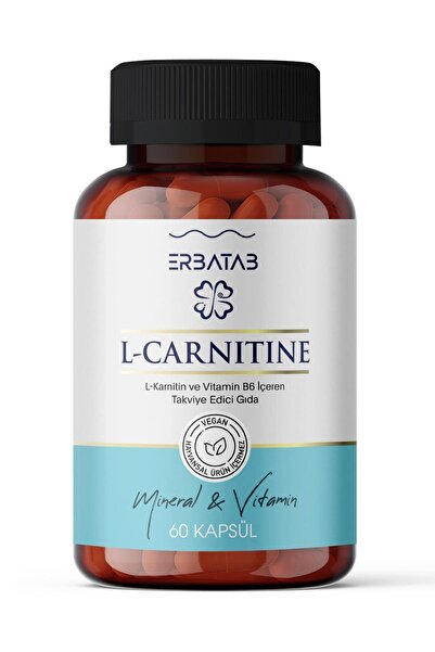 Erbatab L-Carnitine (L Carnitin) 60 Capsules