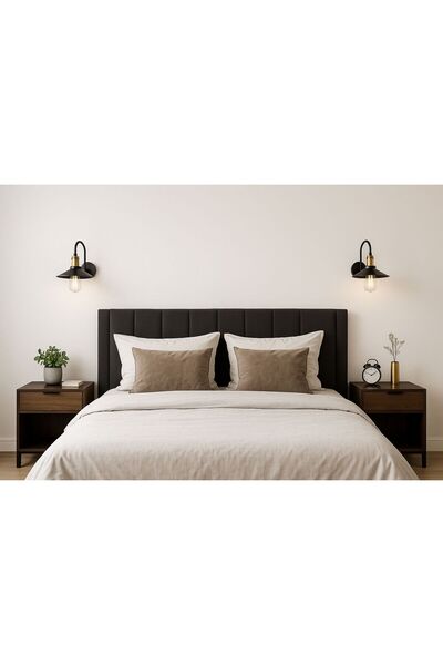 Ömür Avize Delta 2-Piece Black Case Sconce 2Pcs