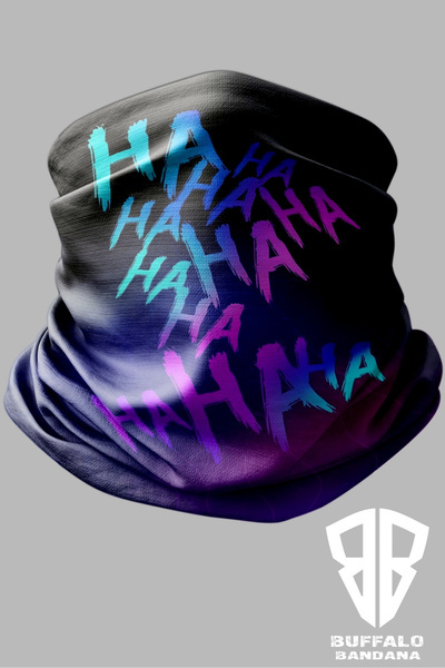 Buffalo Yazı Tasarımlı Motorcu Buff Maske Outdoor Boyunluk Unisex Bandana