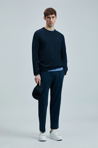 Lufian Ανδρικό αθλητικό παντελόνι Luck Navy Blue