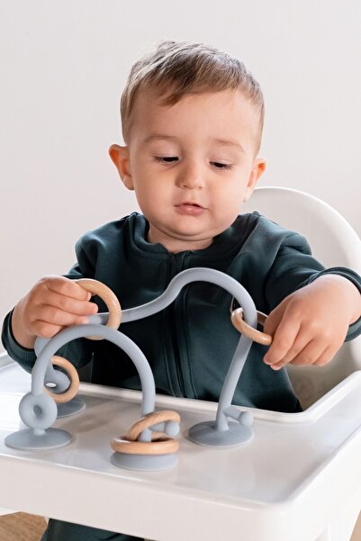 Little Gusto Silikon Eğitici Mama Sandalyesi Oyuncağı Mavi
