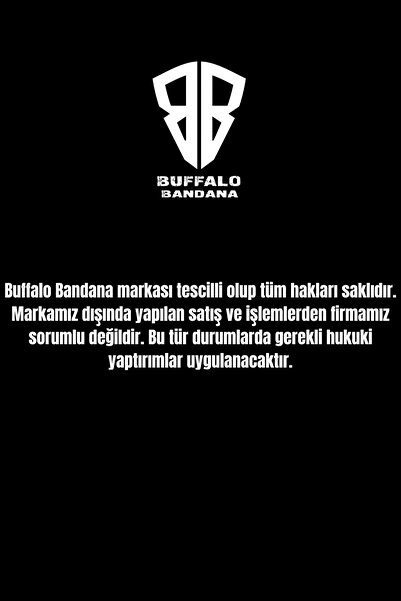 Buffalo Motorcu Buff Maske Outdoor Boyunluk Unisex Bandana