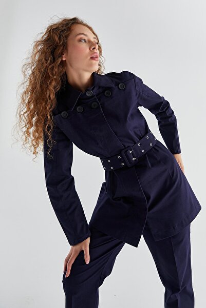 MARKALİSTE Lassie Trench Set Navy Blue