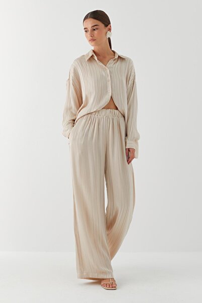 MARKALİSTE Flowy Oversize Suit Stone