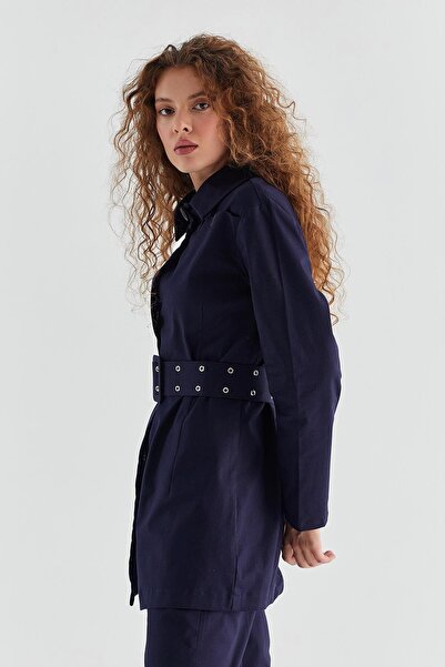 MARKALİSTE Lassie Trench Set Navy Blue