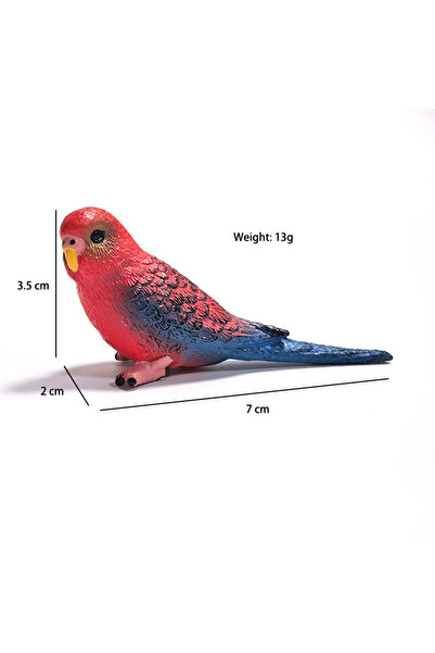 Choice لعبة زينة للأطفال على شكل ببغاء مقلد صغير لطيف باللون الأحمر، نموذج حي...