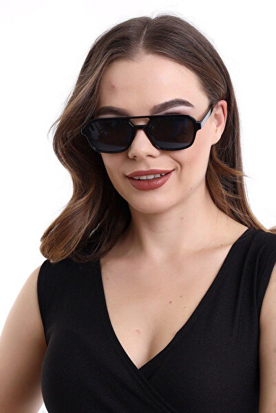 Chunky Frame Ice Cub Unisex Black Sunglasses