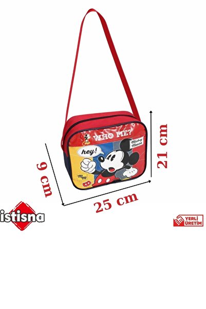 İstisna Mickey Mouse Lisanslı Ortaokul İlkokul Beslenme Sırt Çantası