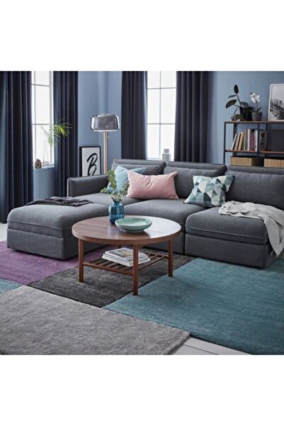 IKEA Halı Meridyendukkan Gri Renk Parlak Tüy Yıkanmaz Modern Halı