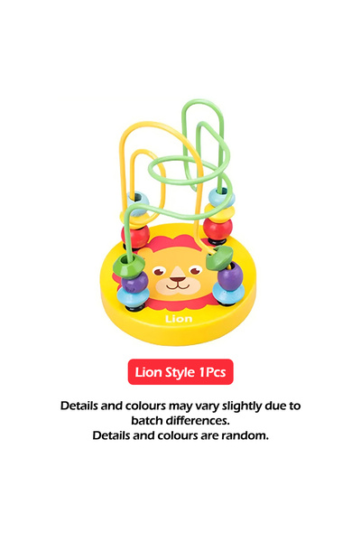 Choice 1 قطعة أسد 1 قطعة صغيرة ملونة خشبية لعبة تعليمية دائرية لتعلم ما قبل ا...