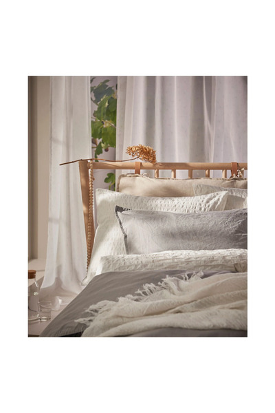 IKEA tek kişilik nevresim seti, beyaz, 150x200/50x60 cm