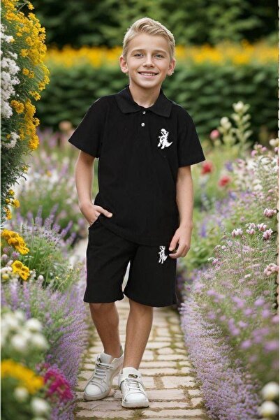 ixoskids club Costum polo pentru băiat cu pantaloni scurți Minah- 07120003