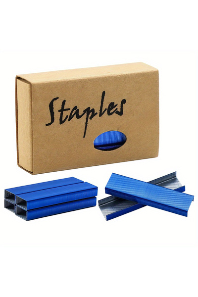 Choice دبابيس قياسية زرقاء كاملة مقاس 26/6، عبوة من 1000 دبوس ملون - دبابيس م...