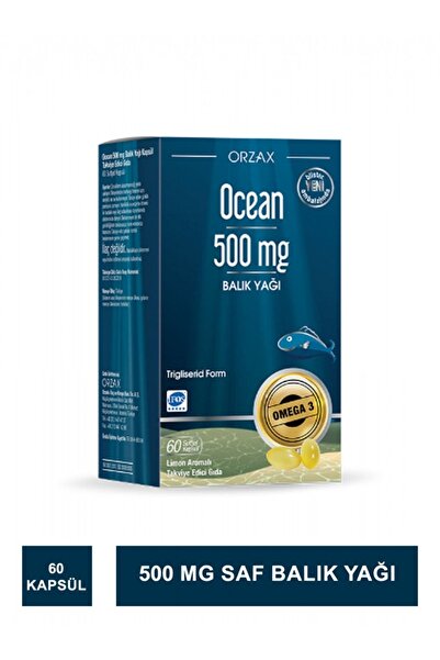 Ocean 500 Mg Saf Balık Yağı 60 Kapsül
