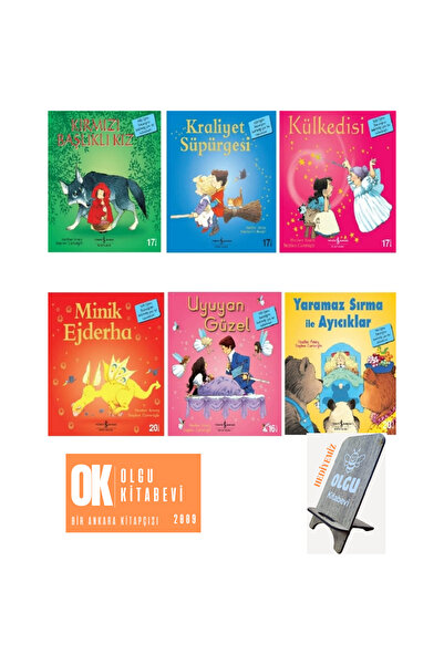 TÜRKİYE İŞ BANKASI KÜLTÜR YAYINLARI Kırmızı Başlıklı Kız - Külkedisi - Uyuyan...