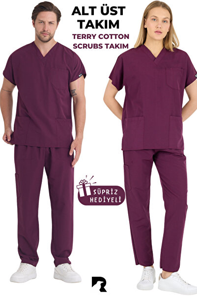 KARGA ÜNİFORMA Set de uniforme pentru asistentă medicală și medic, unisex, di...