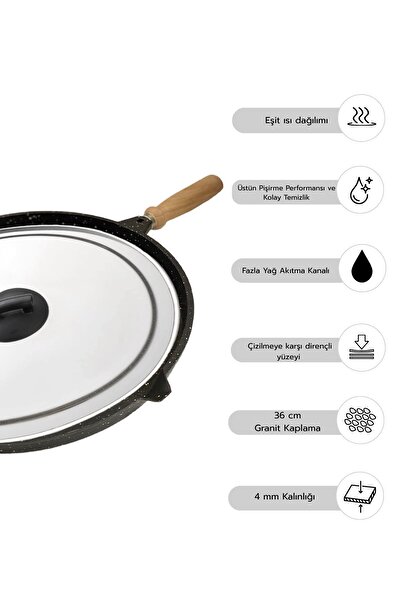 Amboss Fisher Cast Granite Fish Pan with Lid