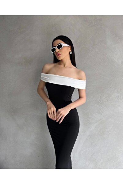 Cbm Women's Madonna Collar Maxi Dress