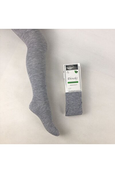 DRESSY LIFE 3-пакет училищни чорапи, измити едноцветни бамбукови чорапи, чорапогащи за момичета (бяло-черно-сиво)