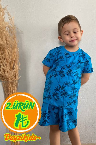 Deyzikids Printed T-Shirt Kids Girls and Boys Tracksuit Set Cute and Cool Casual T-Shirt and Bottom Top 2-5 Years
