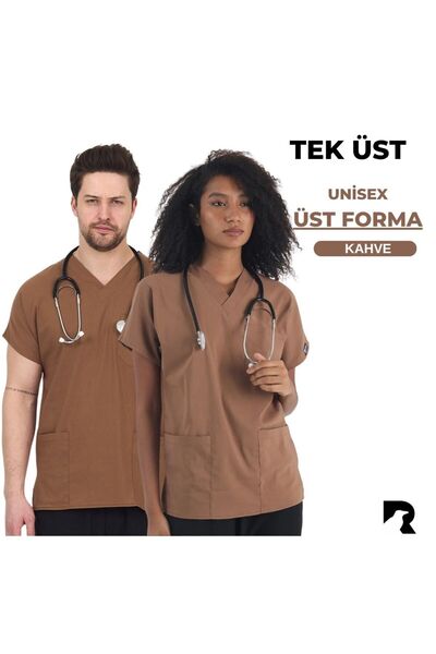 Raven Uniform Uniformă unisex material elastic pentru medic și asistentă, uni...