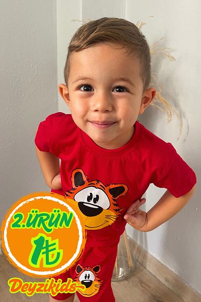 Deyzikids Printed T-Shirt Kids Girls and Boys Tracksuit Set Cute and Cool Casual T-Shirt and Bottom Top 2-5 Years