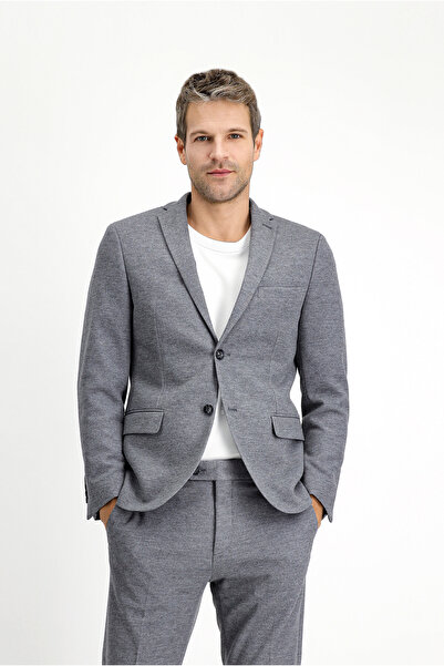 Kiğılı Super Slim Fit Extra Slim Fit Classic Patterned Cotton Knitted Jacket