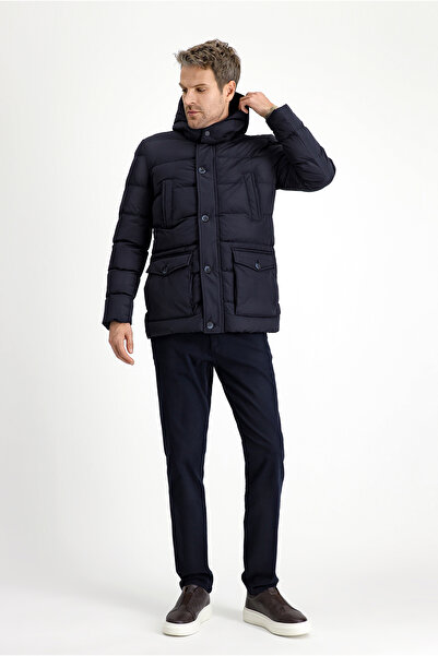 Kiğılı Slim Fit Dar Kesim Kapüşonlu Spor Şişme Mont