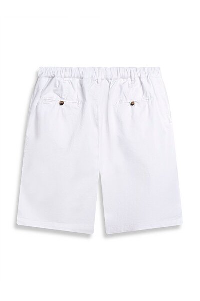 Ltb Basıc Midi Regular Gabardin Beyaz Şort