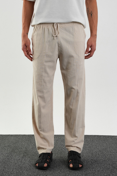 Redline Ανδρικό παντελόνι Defy Comfortable Fit Linen Look