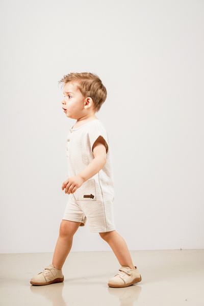 Joviel Premium Quality Special Jacquard Patterned Snap Fastener Jumpsuit