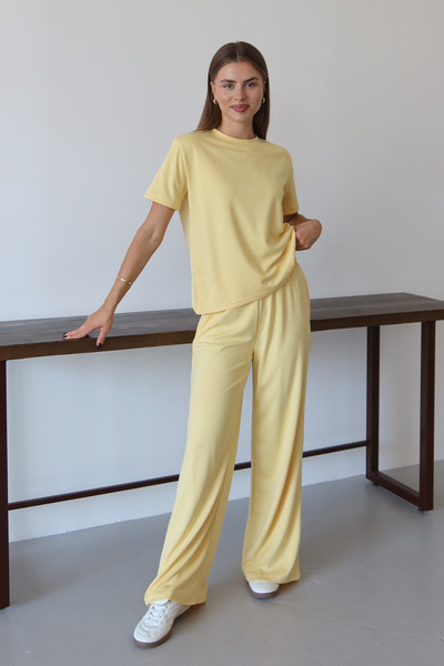 Balenbi Women's Modal Fabric Short Sleeve Tracksuit Set 1098