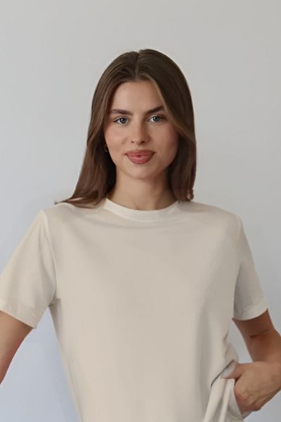 Balenbi Women's Modal Fabric Short Sleeve Tracksuit Set 1098