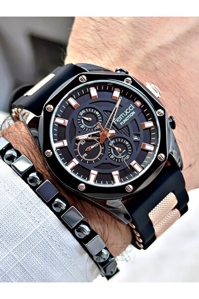 Ferrucci Function FCF03297FS Silikon Kordon Erkek Kol Saati