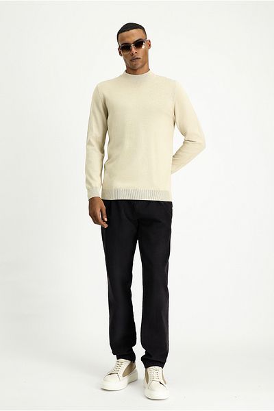 Kiğılı Half Turtleneck Regular Fit Cotton Sweater