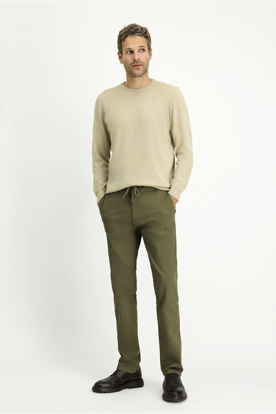 Kiğılı Crew Neck Regular Fit Cotton Cashmere Knitwear Sweater