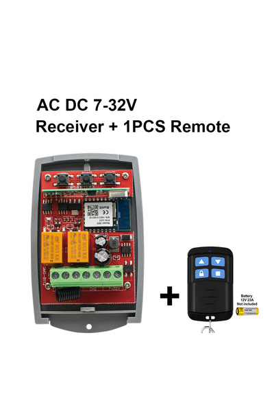 Choice 7-32VReceiver 1XRF 433MHz Universal Tuya Smart wifi Garage Door Opener 2CH 12V 24V 220V Wireless Rem