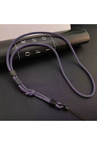 WSSHE سلسلة تعليق طويلة الرقبة باللون الأرجواني، حبل للهاتف المحمول منسوج يدو...