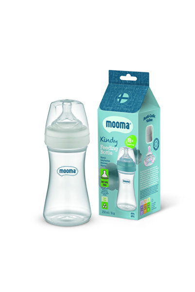 MOOMA Biberon Kindy Anti-Colic Pp 250 ml 18 luni (flux rapid) - Grey Goose