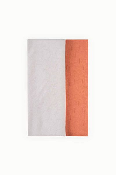 Uygun Bebe 2-Piece Gray Cotton Muslin Blanket - 70x70 cm Tile